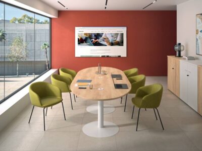 Naime – Round And Oval Meeting Room Table 1