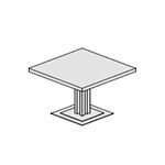 Square Shape Table (4 Persons)