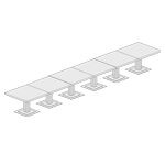 Extra Large Rectangular Shape Table (20 Persons)