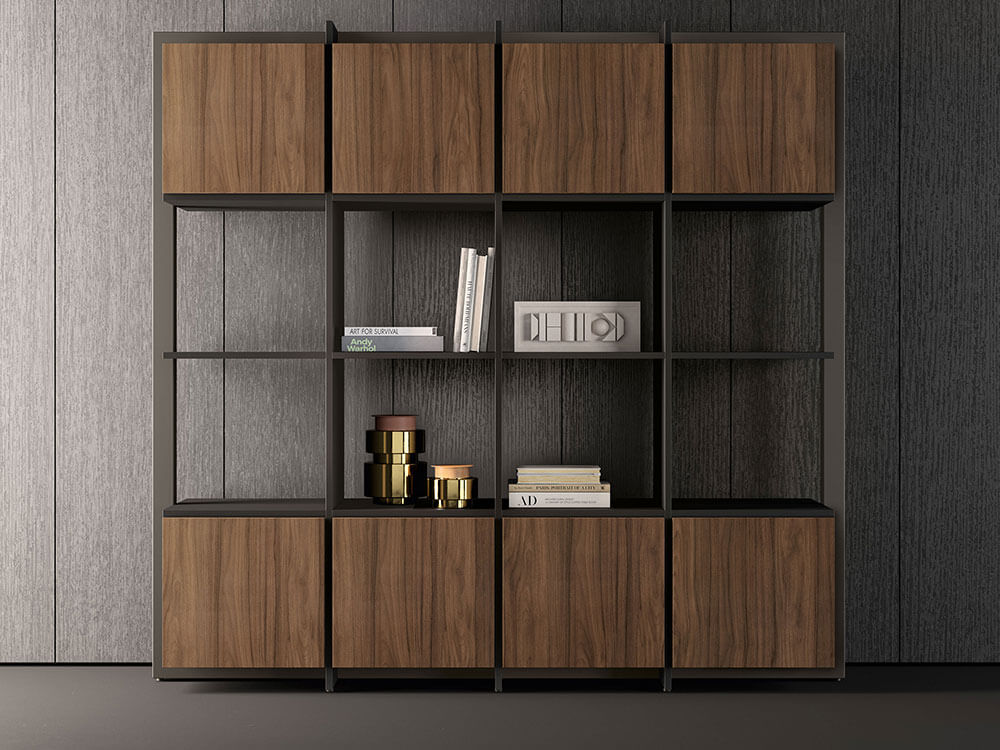 Gianny 5 Bookcase With Open Element And Door 02 Img