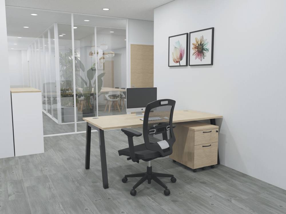 Nailah – Straight Operational Desk With Optional Return