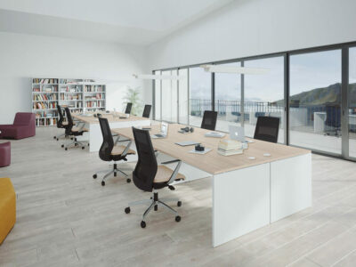 Naima Panel Legs Operational Desk For 2 And 4 Persons 1