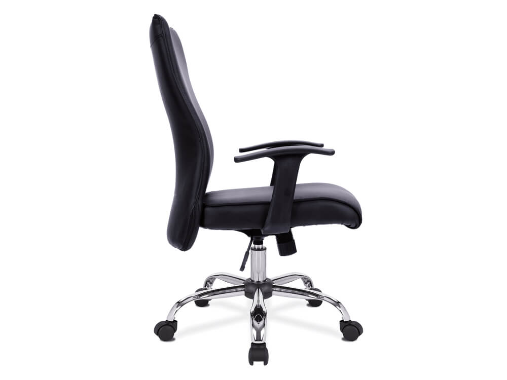 Palila Height Adjustable High Back Leather Faced Executive Chair With T Shaped Arms 2