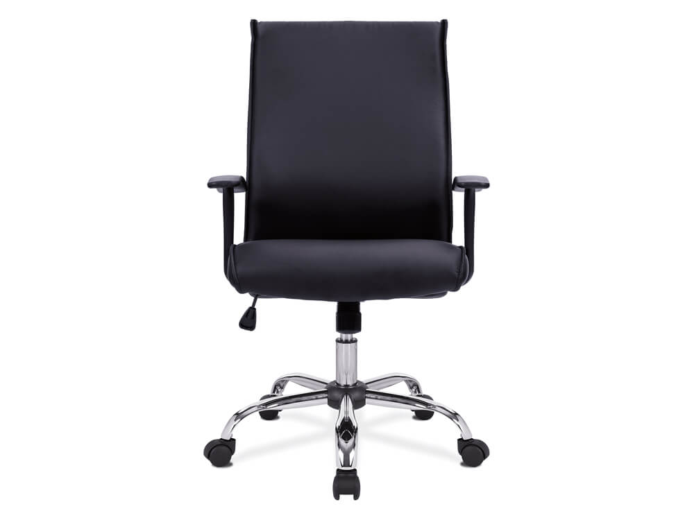 Palila Height Adjustable High Back Leather Faced Executive Chair With T Shaped Arms 4