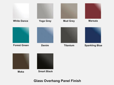 Glass Overhangpanel Finish