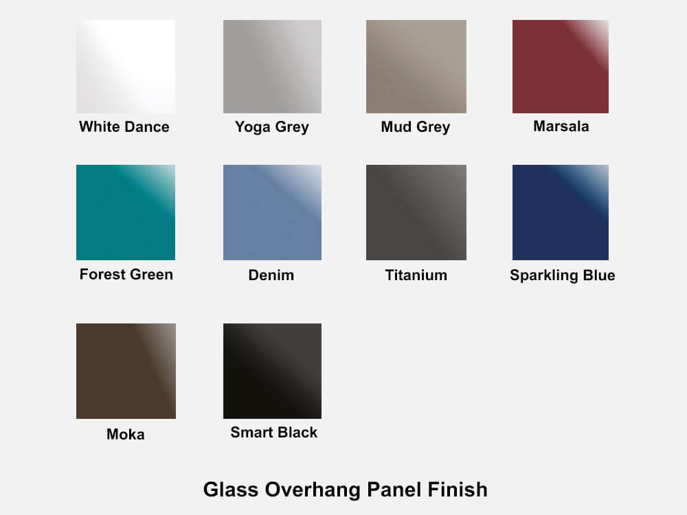 Glass Overhangpanel Finish