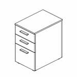 2 Drawer +1 File Fixed