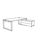 Nabila – Executive Deskclose Credenza Unit Right