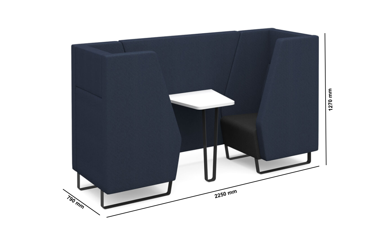 Kevin 2 – Private Work Pod With Table For 2, 4 & 6 Persons Size Image