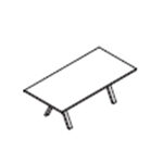 Medium Rectangular Shape Table (4 and 8 Persons)