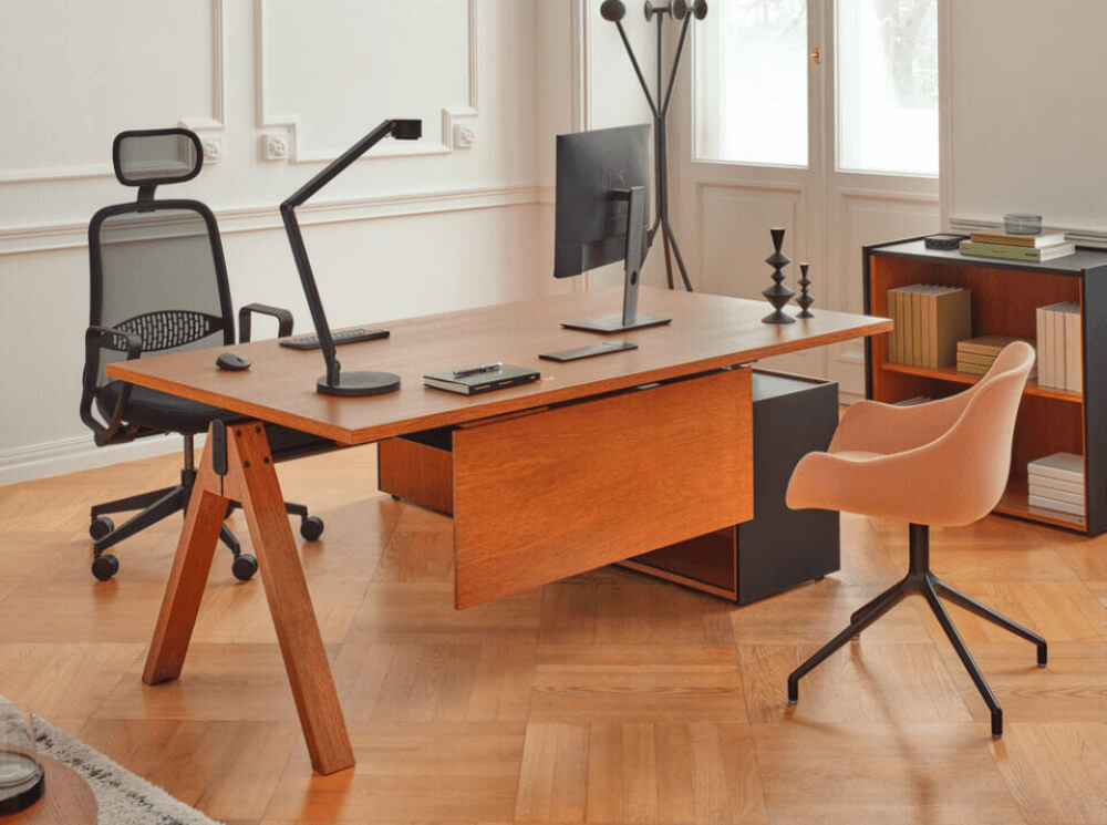 Vincenzo Executive Desk With Optional Credenza Unit Pedestal And Modesty Panel 13 Img 1