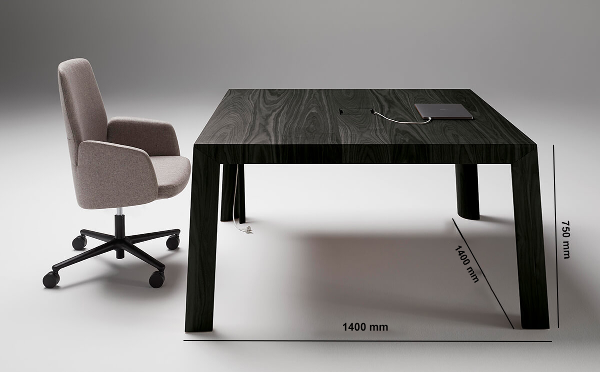 Anna 1 – Square Meeting Room Table Size Img