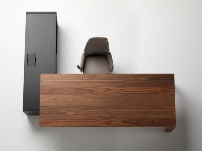 Anna Modern Executive Desk With Credenza Unit 1