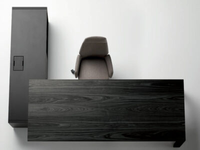 Anna Modern Executive Desk With Credenza Unit 11