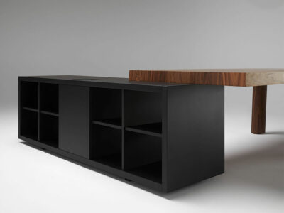 Anna Modern Executive Desk With Credenza Unit 2