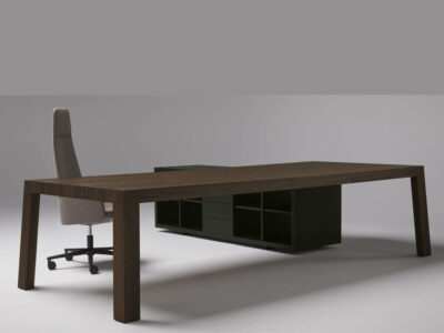 Anna Modern Executive Desk With Credenza Unit 9