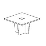 Antonia 1 – Modern Meeting Table L 1400 Plus Leg