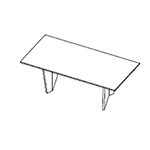 Rectangular Table (8 Persons - Panel Legs)