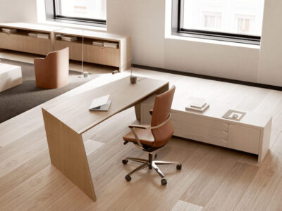 Antonia Modern Executive Desk With Optional Modesty Panel Return And Credenza Unit 4