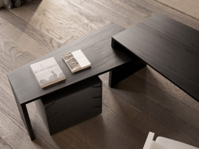 Antonia – Modern Executive Desk With Optional Modesty Panel, Return And Credenza Unit 1