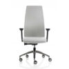 Clifton 1 High Backrest Executive Chair With Height Adjustable Armrest Black Polished Aluminum Base