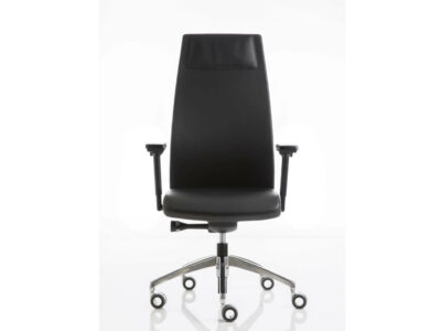 Clifton 1 High Backrest Executive Chair With Height Adjustable Armrest Black With Headrest