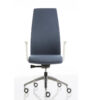 Clifton High Backrest Executive Chair With Open Armrest White Aluminum Aluminum Base