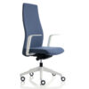 Clifton High Backrest Executive Chair With Open Armrest White Nylon Base