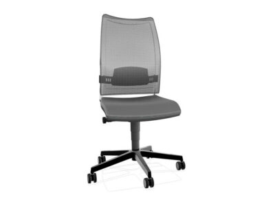 Cristina 1 Task Chair With Black Plastic Mesh Without Amrs Black
