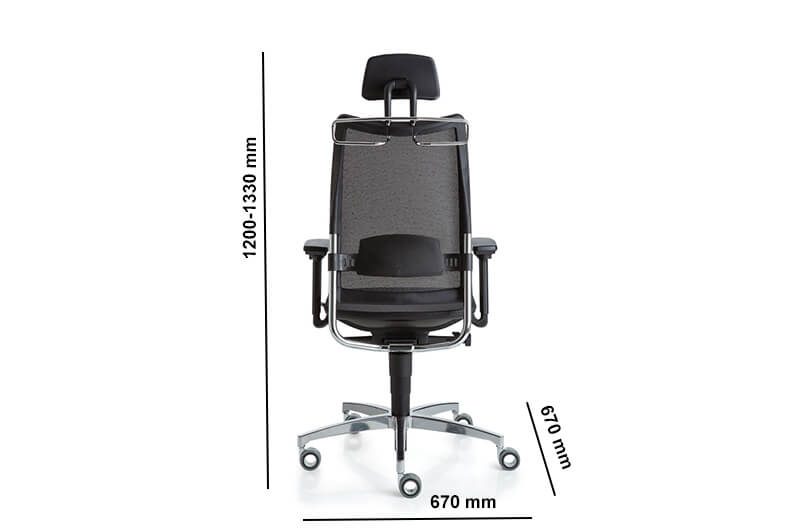 Cristina High Backresthight Adjustable Executive Chair Size