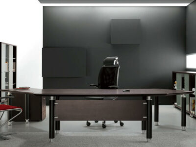 Felicita 1 – Modern Executive Desk With Modesty Panel And Optional Return