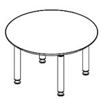Small Round Shape Table (4 Persons)