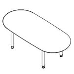 Small Oval Shape Table (8 Persons)