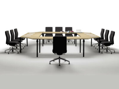 Isabella 1 Round, Oval, Bowed And Rectangular Shaped Meeting Table