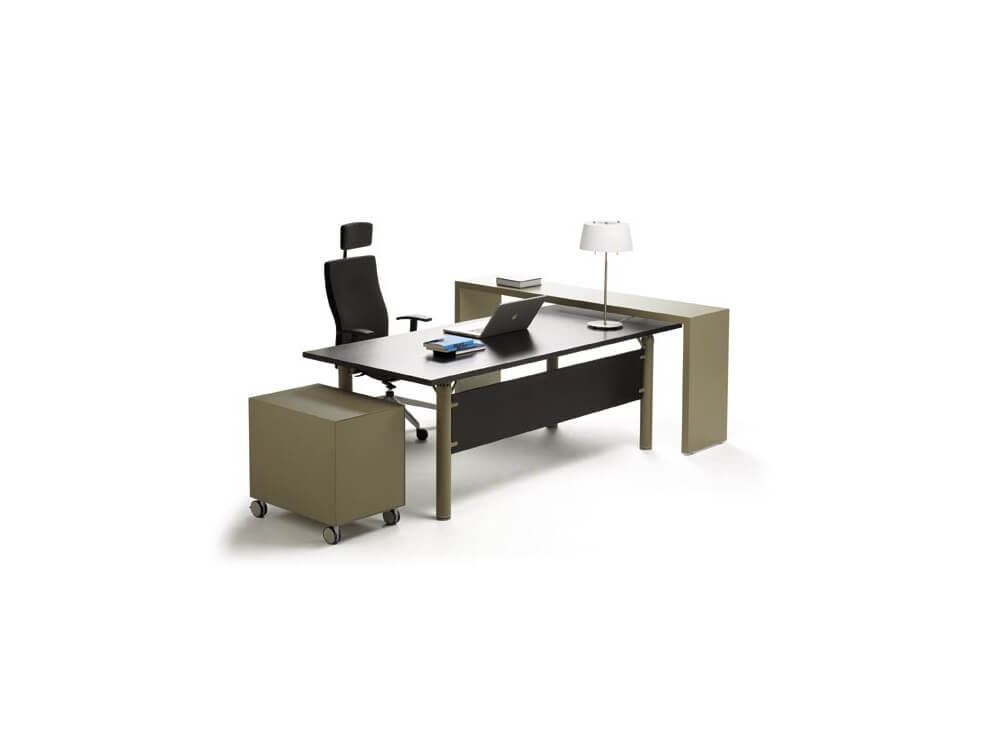Isabella Modern Executive Desk With Optional Return 6