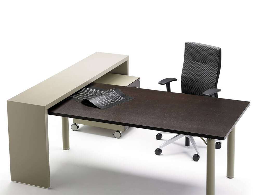 Isabella Modern Executive Desk With Optional Return