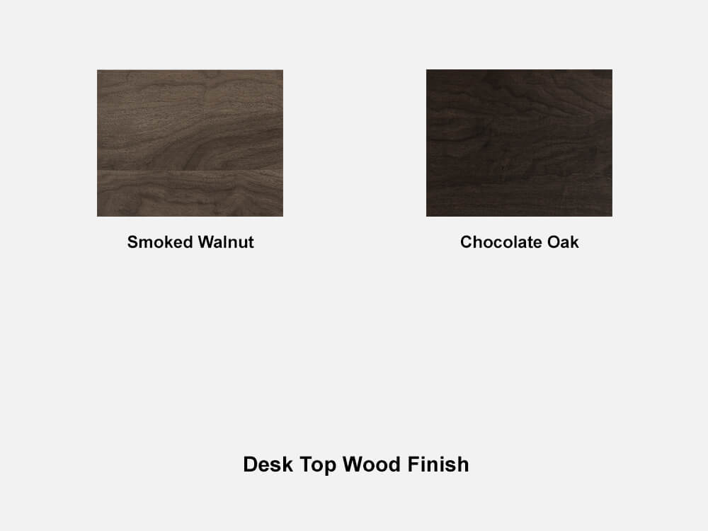 Luisa Modern Wood Finish And Eco Leather Executive Desk Wood Desk Finish