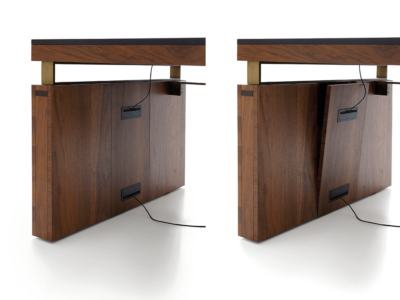 Luisa Modern Wood Finish Eco Leather Executive Desk 6