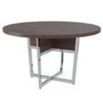 Round Shape Table (4 Persons - Wood Finish)
