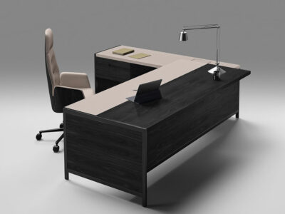Pia Executive Desk With Modesty Panel And Optional Return Pedestal 2