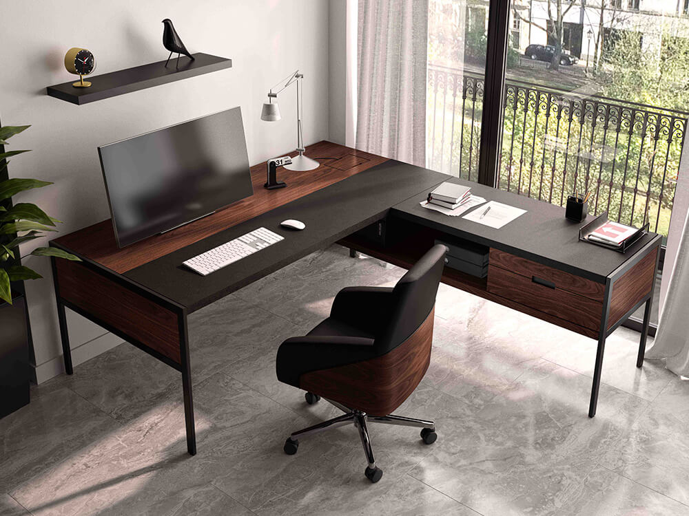 Pia Executive Desk With Modesty Panel And Optional Return Pedestal 8