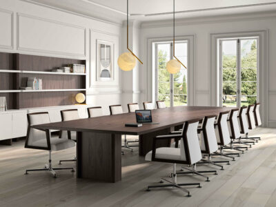 Alberto 1 Round, Rectangular And Barrel Shaped Meeting Table 11