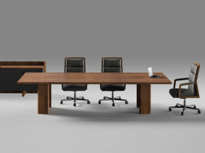 Alberto 1 Round, Rectangular And Barrel Shaped Meeting Table 12