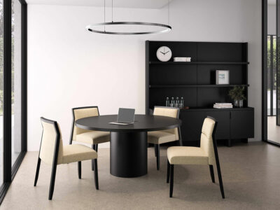 Alberto 1 Round, Rectangular And Barrel Shaped Meeting Table 15