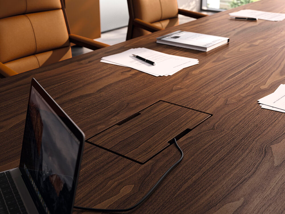Alberto 1 Round, Rectangular And Barrel Shaped Meeting Table 3