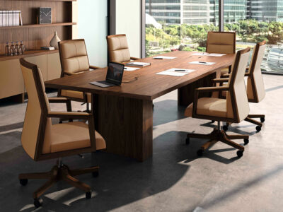 Alberto 1 Round, Rectangular And Barrel Shaped Meeting Table