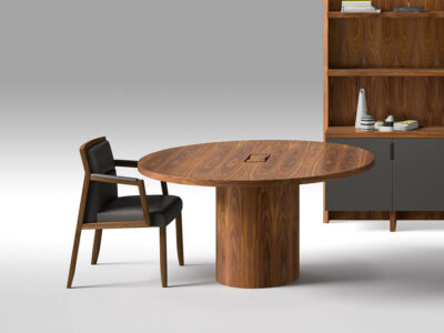 Alberto 1 Round, Rectangular And Barrel Shaped Meeting Table 5