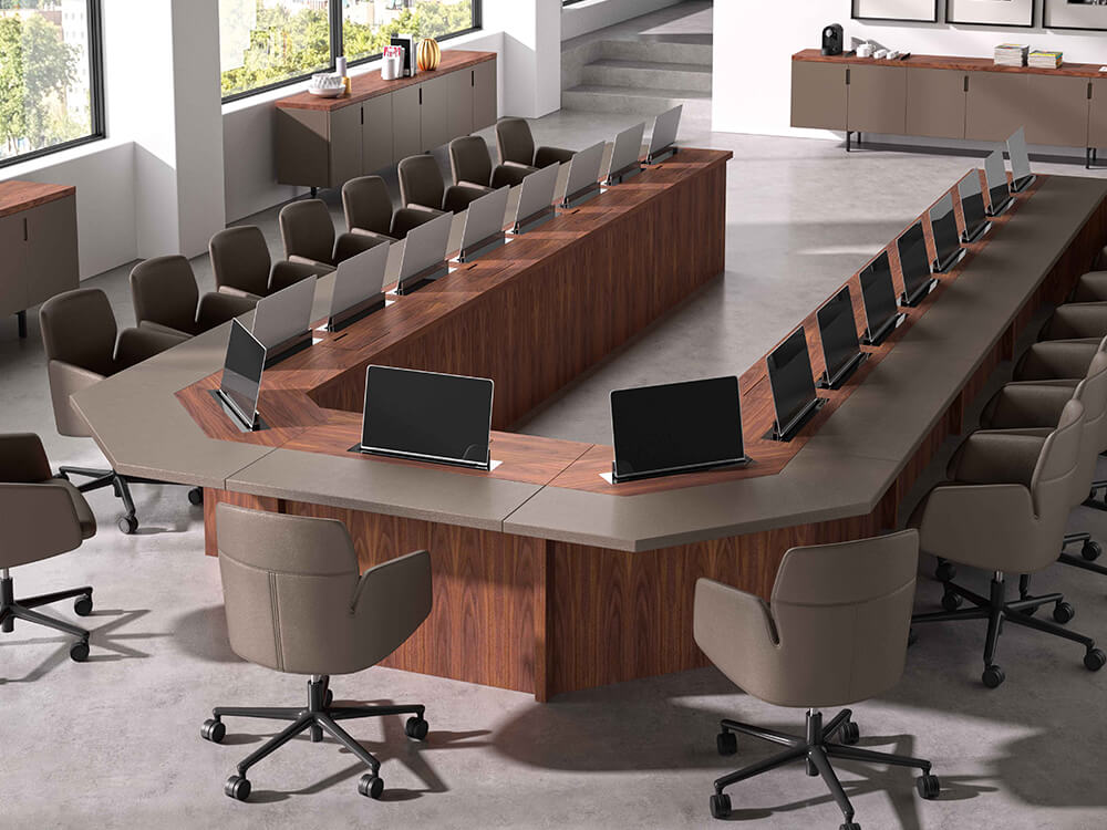 Alberto 1 Round, Rectangular And Barrel Shaped Meeting Table 7