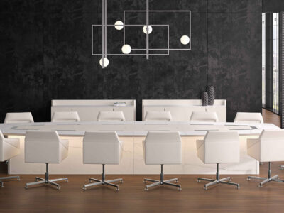 Alberto 1 Round, Rectangular And Barrel Shaped Meeting Table 8