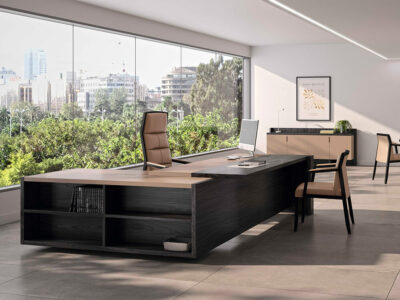 Alberto Executive Desk With Optional Return And Credenza Unit 2